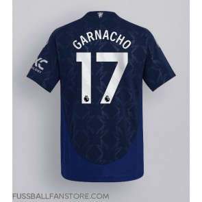 Manchester United Alejandro Garnacho #17 Replik Auswärtstrikot 2024-25 Kurzarm